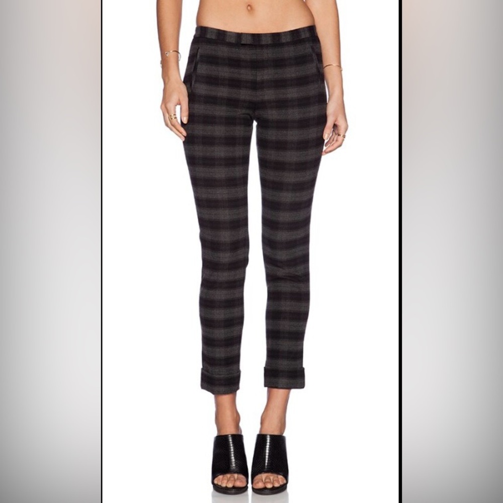 ATM Anthony Thomas Melillo Plaid Slim Pant, Size: 4